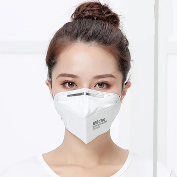 400PCS Masku na tvár Prachotesný Anti-fog Priedušná 5-Vrstva Úst Tvár Masky Pre Filter Maska proti prachu