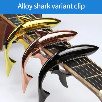 Žralok Gitara Capo Svorka Kľúč Pre 6 String Akustické Klasická Elektrická Gitara Zmeniť Tuning Svorka Tlačidlo Na Hudobné Nástroje, Príslušenstvo