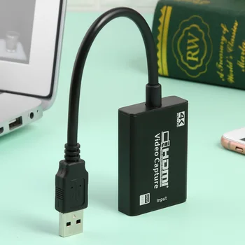 4K HDMI USB Zachytiť Kartu Adaptér USB 3.0, HDMI Video Capture Grabber, Záznam, Pole pre Hry HD Kamery Nahrávanie Live Streaming