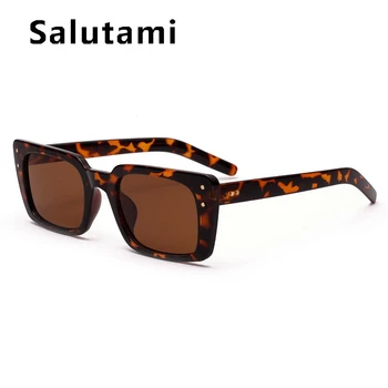 Vintage Nit Námestie Black Leopard Slnečné Okuliare Pre Ženy, Mužov 2020 Luxusné Značky Slnečné Okuliare Žena Retro Uv400 Okuliare Malé Odtiene