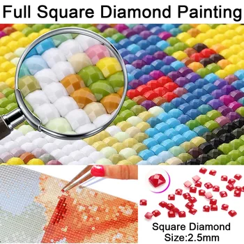 5D DIY Lev Plné Námestie Diamond Maľovanie Cross Stitch Mačky Diamond Výšivky Hlavy Kolo Diamond Mozaiky Zvierat Dekor Darček