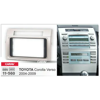 CARAV 11-560 autorádia Fascia Panel pre TOYOTA Corolla Verso 2004-2009 Stereo Dash Facia Výbava Surround CD Installation Kit
