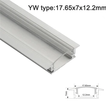 1~20pcs 0,5 m U V YW tvar Hliníkové LED Profil 90 stupňov, montáž na stenu LED Profil vhodný pre LED pásy