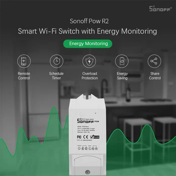 Sonoff Pow R2 Smart Wifi Prepnúť Regulátor S Reálnym Časom, Spotreba Energie, Meranie 16A/3500w Smart Home Zariadenia Android IOS