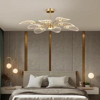 2021 Fuying Moderné Nordic Luxusný Luster LED tri farby, stmievanie Obývacia Izba, Jedáleň, Hotel, Spálne, Domáce Vnútorné Osvetlenie