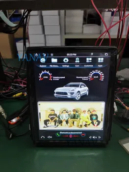 2 Din autorádia Android stereo prijímač Pre-Porsche cayenne 2012-2018 GPS navigácie, audio-multimediálne MP3 prehrávač Vertikálne Obrazovke