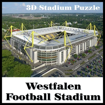Šikovný&Rád 3d puzzle model Westfalen štadión Provinz Westfalen BorussiaDortmund suvenír papier materiálu