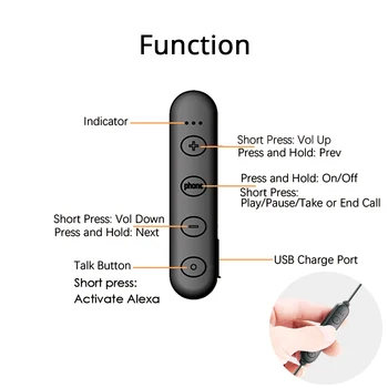 Smart Alexa Slúchadlá Hlas, Diaľkové Ovládanie Domácej Automatizácie Bluetooth, HiFi Stereo Hudby On-Line