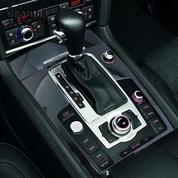 Auto Styling Multimediálne Handrest Panel výzdoba Zahŕňa Nálepky Výbava Pre Audi Q7 4l nerezový interiér Auto Príslušenstvo