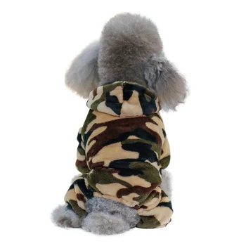 Zimné Móda Pet Fleece Oblečenie pre psy, Teplé Kamufláž Psa Kabát, Bundu pre Malé Veľké Dogs1