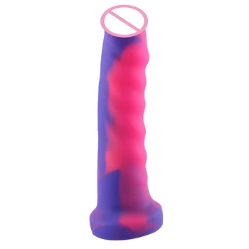 HISMITH Premium Sex Stroj Farebné Dildo FDA-Silikónu Dĺžka 20.5 cm, priemer 4,5 cm Bezpečnosť Non-jedovaté Realistické Dildo