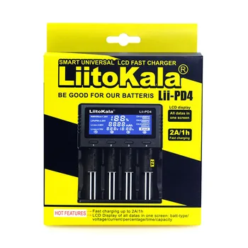 LiitoKala Lii-PD4 500 PL4 402 202 S1 S2 Nabíjačka pre 18650 26650 21700 18350 AA AAA 3,7 V/3.2 V/1.2 V lítium-NiMH batérie