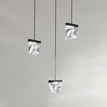 Moderné krištáľový luster medi lampa AC110V 220v lesk domáce dekorácie, osvetlenie, bar svetlá