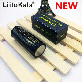 2 KS Liitokala 26650-50a 5000 mah 26650 li-ion 3,7 v batéria recargable para la linterna 20a