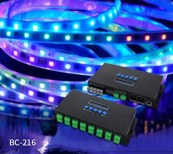 BC-216 16CH Led Artnet na SPI/DMX WS2811 WS2812B SK6812 Pixel Light Controller;Eternet Protokol Vstup;DC5V-24V
