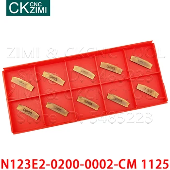 N123E2-0200-0002-CM 1125 N123E2 0200 0002 CM 1125 2 mm karbidu zapichovanie vložiť rezanie otáčania nástroja kovov CNC sústruh pre non-metal
