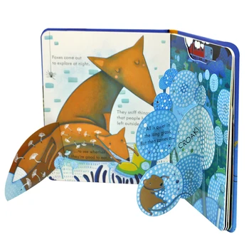 Peep Vnútri Noci anglický Vzdelávací 3D Klapka Obrázkové Knižky Pre Dieťa v Ranom Detstve darček Deťom z čítania knihy