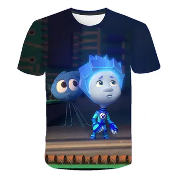 V lete roku 2020 Opravy, detské Oblečenie Voľné A Pohodlné Chlapci T-Shirt Nové 3D Roztomilé dievčatá T-Shirt 4-14T