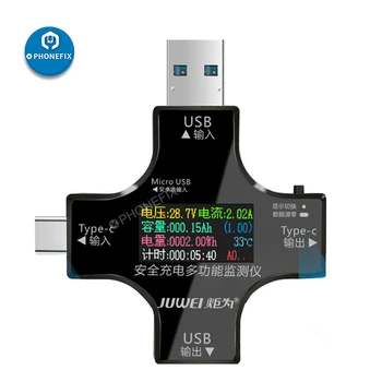 Digitálny Napätie Prúd Multimeter Detektor Typu C, USB Tester Power Bank Nabíjačku Indicatofor Mobilného Telefónu na Opravu