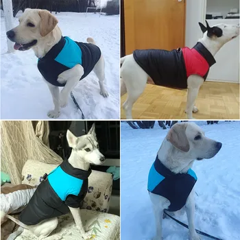 Malé veľké Psie Oblečenie v Zime Teplé psa Vesta Bunda nepremokavá Srsť Pre Malé a Stredne Veľké Psy Pug Chihuahua Buldog Zlatý
