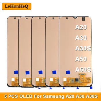 5 KS Pre Samsung Galaxy A30S SM-A307FN/DS A307F/DS A307F A307 A20S A50S LCD Displej Dotykový Displej Digitalizátorom. Sklo Montáž
