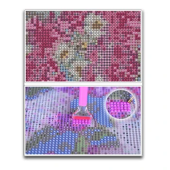 5D DIY Diamond Výšivky Cross Stitch Kvet Diamond Maľovanie Daisy A Maku Drahokamu Domáce Dekorácie Mozaiky Vyšívanie