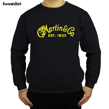 Martin & Company Gitara Logo hoodies Olivový Zelená shubuzhi značky mens mikina módne hoodies euro veľkosť drop shipping