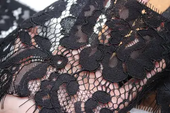 Široký 15 CM jednostranné kosti línie rias čipky textílie DIY svadobné šaty high-end oblečenie domov DIY príslušenstvo