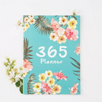 365 Dní Roztomilý A4 Notebook a Časopisoch Agendy Plán Organizátor Denná Týždenný Mesačný Plánovač Denník, Zápisník Kawaii kancelárske potreby