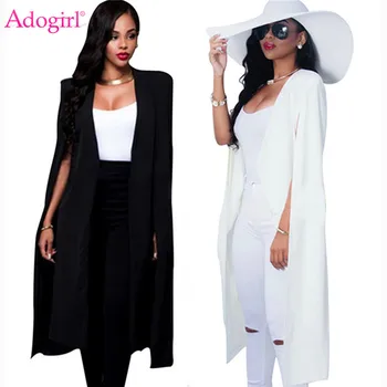 Adogirl Ženy Business Kabát Dlhý Sveter Bežné Vrchné Oblečenie