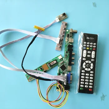 Držiak pre LP156WH1 Radič Rada Displej Audio monitor Panel 1 366 x 768 VGA HDMI USB 30pin AV 1 lampy, TV remote LED Displej 15.6