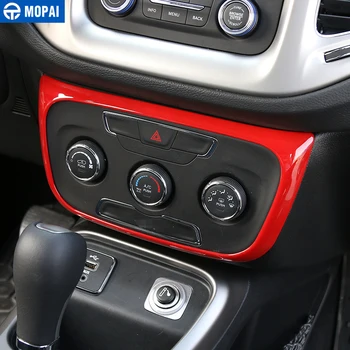 MOPAI ABS Auto, Interiér, Klimatizácia Ovládací Prepínač Panel Dekorácie, Nálepky Na Jeep Compass 2017 Do Auta Styling