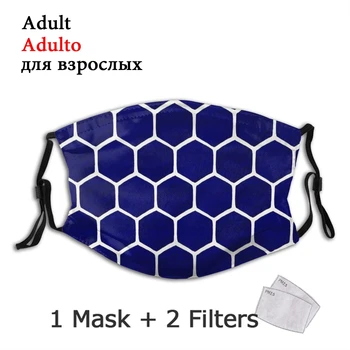 Hexagon Honeycomb Vzor Non-Jednorazové Tvár Masku Proti Prachu Masky S Filtrami Na Ochranu Maska Respirátor Úst Utlmiť