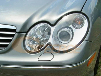 Pre Mercedes Benz C TRIEDA W203 C230 C320 C350 C55 C32 2001-2007 Xenónových svetlometov Vynikajúce Ultra svetlé CCFL Angel Eyes halo krúžok