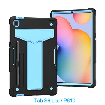 Pre Samsung Galaxy Tab S7 Prípade T870 S6 Lite Šok Absorbenta Dvojitá Vrstva Silikónová Pevného PC Nárazníka Ochranné Tablet Kryt Pad Funda