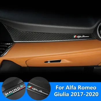 Pre Alfa Romeo Giulia Nálepky Auto Centrálnej Konzoly Panel Kryt Dekorácie Uhlíkových Vlákien Štýl Výbava Auta styling Príslušenstvo