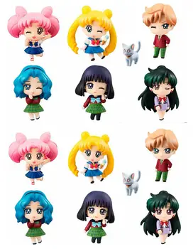 5CM 6PCS/veľa Japonské anime obrázok sailor moon 20. výročie Q verzia akcie obrázok zberateľskú model hračky pre chlapcov