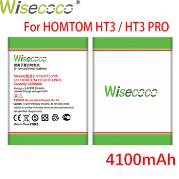 WISECOCO 4100mAh Batérie Pre Homtom HT3 HT 3 Pro Mobilný Telefón Na Sklade, Kvalitné Batérie+Sledovacie Číslo