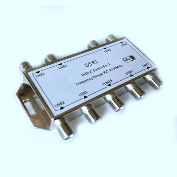 DS81 8 v 1 Satelitného Signálu DiSEqC Prepínač LNB, Prijímač Multiswitch