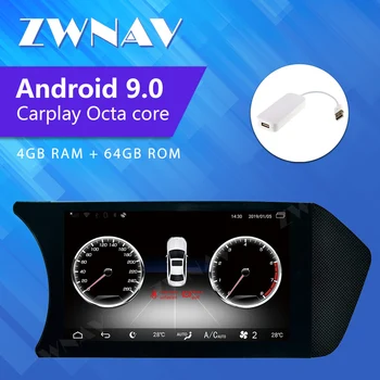 4GB RAM Android 9.0 Auto multimediálny prehrávač, GPS Navigáciu Headunit Pre Mercedes-Benz c c204 2011-auto dvd rádio Autostereo