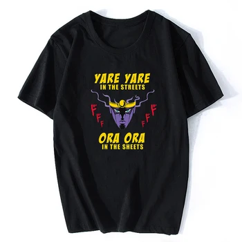 Yare Yare V Uliciach Jojos Bizarné Dobrodružné Anime pánske T-shirts Módy v Pohode Mužov Bežné Streetwear Estetické Oblečenie