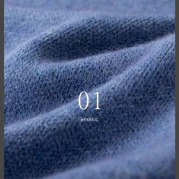 Svetlo luxusné modrá mužov a žien pletený sveter alpaky vlna zimné farbou pletené base teplý sveter tide
