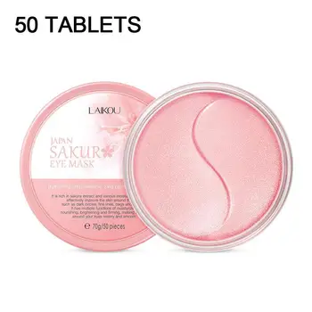LAIKOU 50pcs Sakura Hydratačné Očné Škvrny Anti-Aging Záplaty Pre Starostlivosť o Oči Vrásky, Tmavé Krásy Kruhy Odstrániť Kožu L9U6