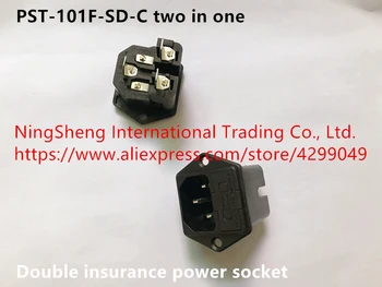 Originál nové PST import-101F-SD-C dva v jednom dvojité poistenie zásuvky napájania vypínač napájania