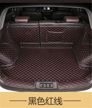 Pre Chevrolet Captiva 5 sedadiel 2008-3D troch-dimenzionální PU chvost box ochrannú podložku koberec kufra batožinu pad Auto styling