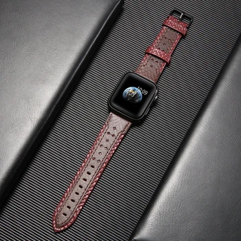 Popruh pre Apple hodinky kapela 44 mm 40 mm iWatch kapela 42mm 38mm pravej Kože watchband náramok apple hodinky 5 4 3 44 42 38 mm