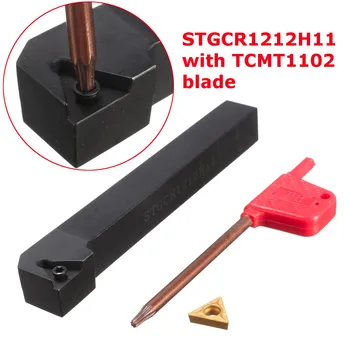 12x100mm STGCR1212H11 Sústruh Externé Turing Držiaka Nástroja S TCMT1102 Vložte Žiletku