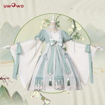 Uwowo Originálny Dizajn Kel Chinoiserie Lolita Šaty Cosplay Kostým Zelenej Lolita Šaty Pre Ženy Roztomilé Šaty Pre Dievča