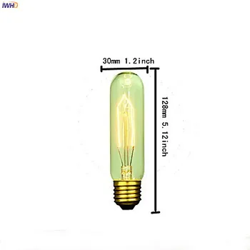 IWHD Ampoule Klasická Žiarovka Retro Žiarovka E27 T185 t10 t225 T30 Edison Svetla, Žiarovky Lampy Domáce Dekorácie