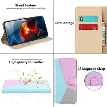 Huawei P Smart Prípade Z Kože Flip Prípade P Smart Plus Coque Peňaženky, Magnetický Kryt na Huawei P Smart Z 2019 2018 Telefón Prípadoch